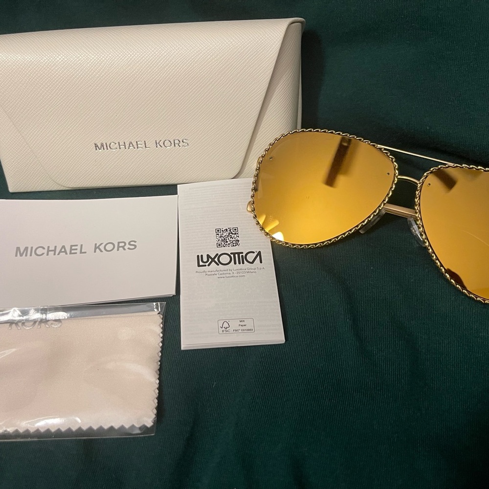 Michael Kors Portofino 1147 Aviator Sunglasses - Picture 6 of 7